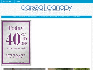 Carseat Canopy website