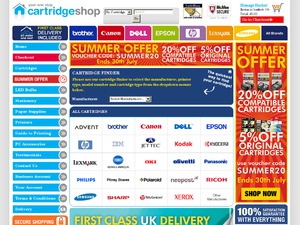 Cartridge Shop website