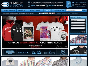 Charlie Browns Menswear website