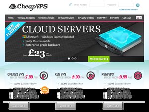 CheapVPS website
