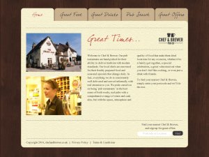 Chef & Brewer website