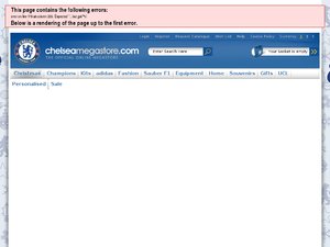 Chelsea Megastore website
