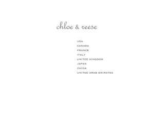 Chloe & Reese website
