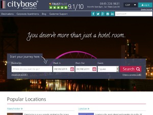 Citybase Apartments website