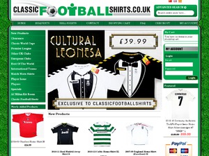 CLASSIC FOOTBALL SHIRTS LIMITED website