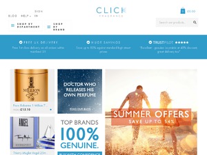 Click Fragrance website