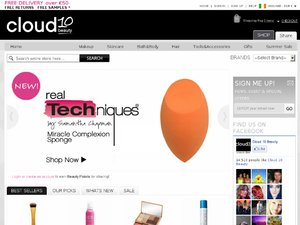 Cloud 10 Beauty website