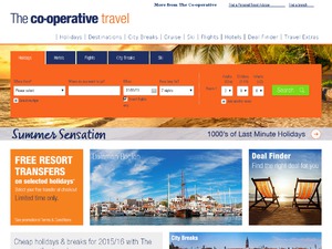 The Co-operative Travel website