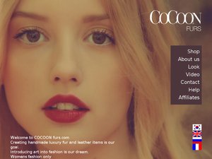 Cocoon Furs website