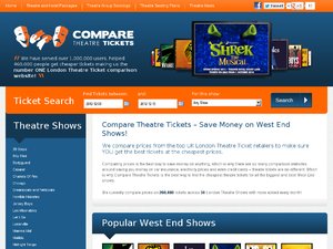 Compare Theatre Tickets website