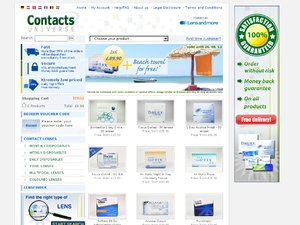 Contacts Universe website