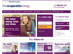 Co-operative Energy website