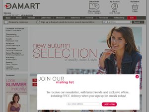 Damart website