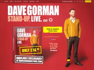 Dave Gorman Store website