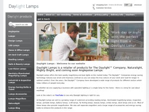 Daylight Lamps website