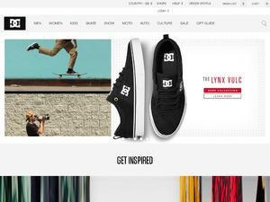 DC Shoes website