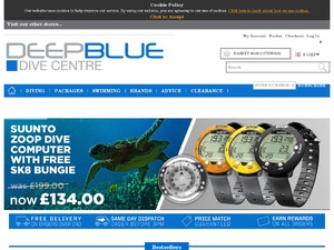 Deep Blue Dive website