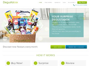 Degustabox UK website