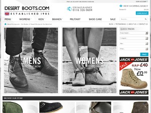 Desert Boots website