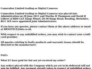 The Digital Camera Company website
