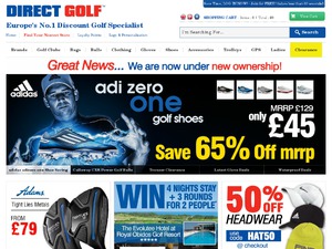 Direct Golf website