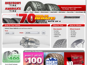 Discount Tire website