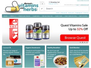 Discount Vitamins and Herbs website