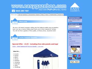 EasyGazebos website