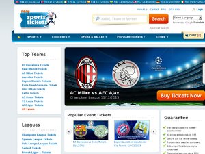 Easy Sports Tickets website