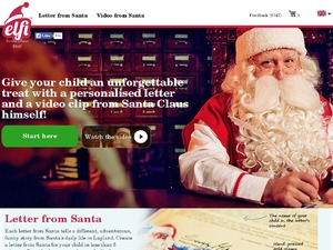 Elfi Santa UK website