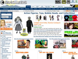 Entertainment Earth website