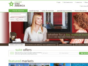 Extended Stay Hotels website