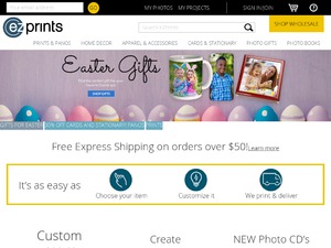 EZ Prints Global website