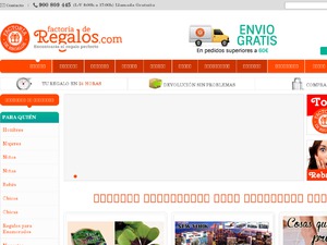 Factoriaderegalos website