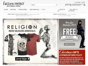 Fallen Hero website