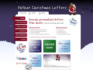 Father Christmas Letters website