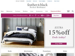 Feather and Black website