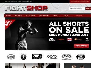 Fight Shop website