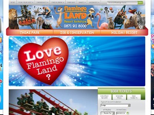 Flamingo Land website