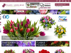 Flowers & Plants Direct website