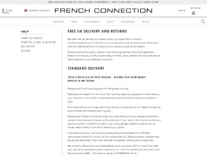 French Connection website
