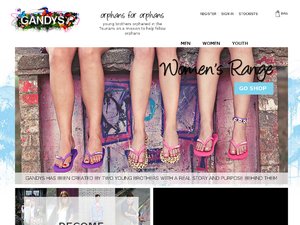Gandy's Flip Flops website