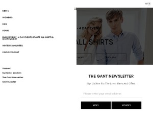 GANT website