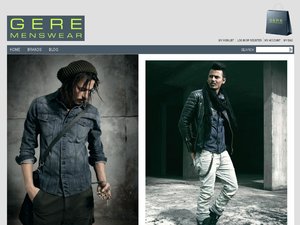 Gere Menswear website