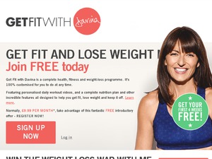 Get Fit With Davina website