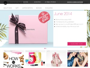 GlossyBox website