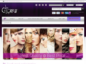 Glow Beauty Shop website