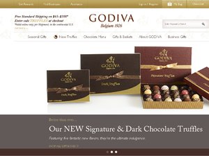Godiva website