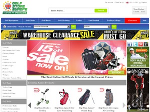 Golf Store Europe website