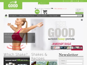 GOOD Hemp Nutrition website